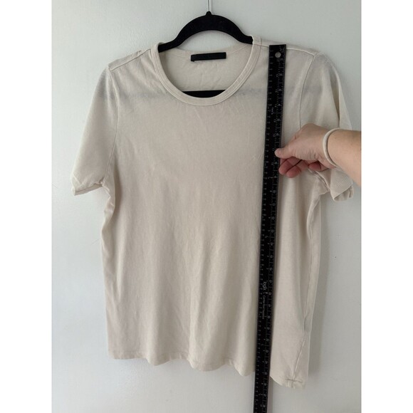 Jenni Kayne Women’s S Beige T-Shirt Short Sleeve 100% Cotton Crew Neck Top - Picture 7 of 7